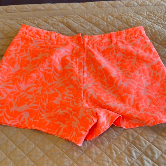 J. Crew High Waist Orange Shorts Vibrant and Comfortable - Picture 3 of 4